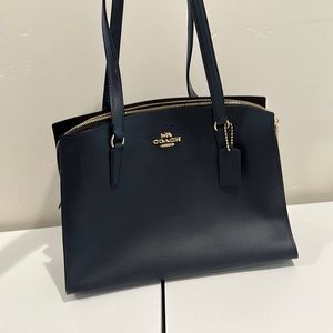 Coach navy tote
